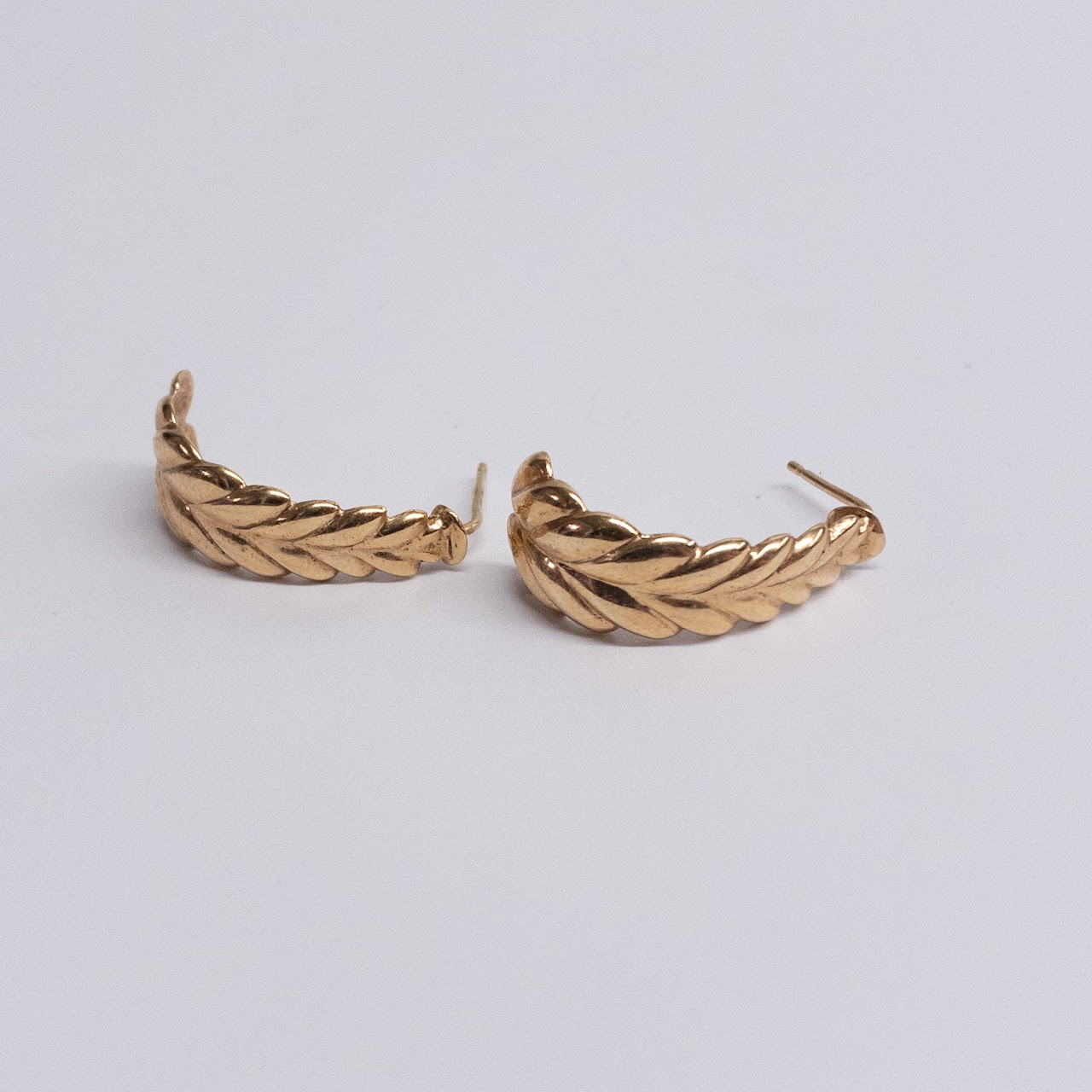 14K Gold Beverly Hills Gold Branch Earrings