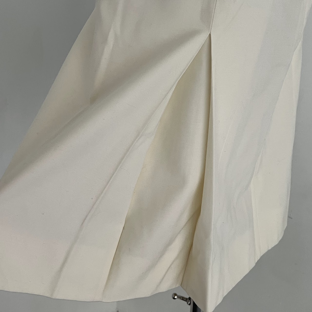 Givenchy Nouvelle Boutique Vintage Pleated Ivory Skirt