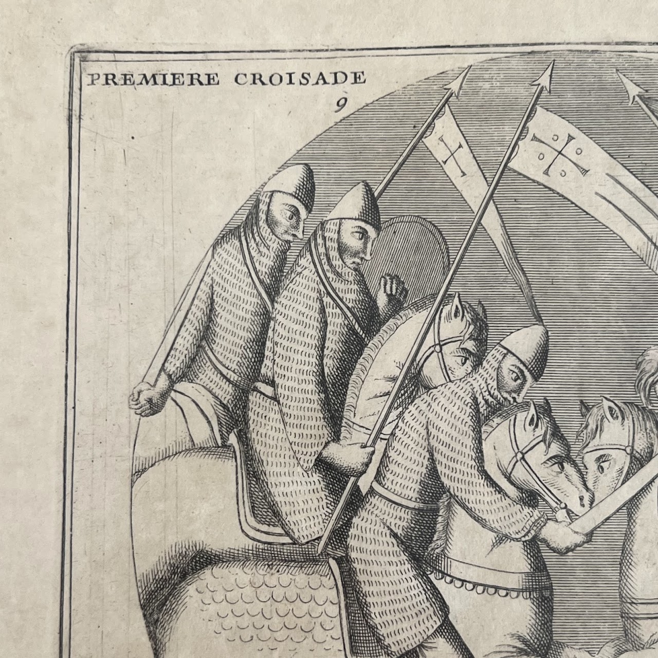 17th-18th C. 'First Crusade' Engraved Bookplate Pair