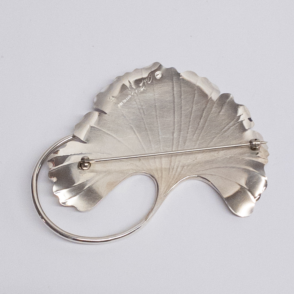 Robyn Nichols Sterling Silver Gingko Leaf Brooch