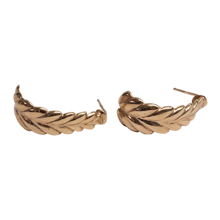 14K Gold Beverly Hills Gold Branch Earrings