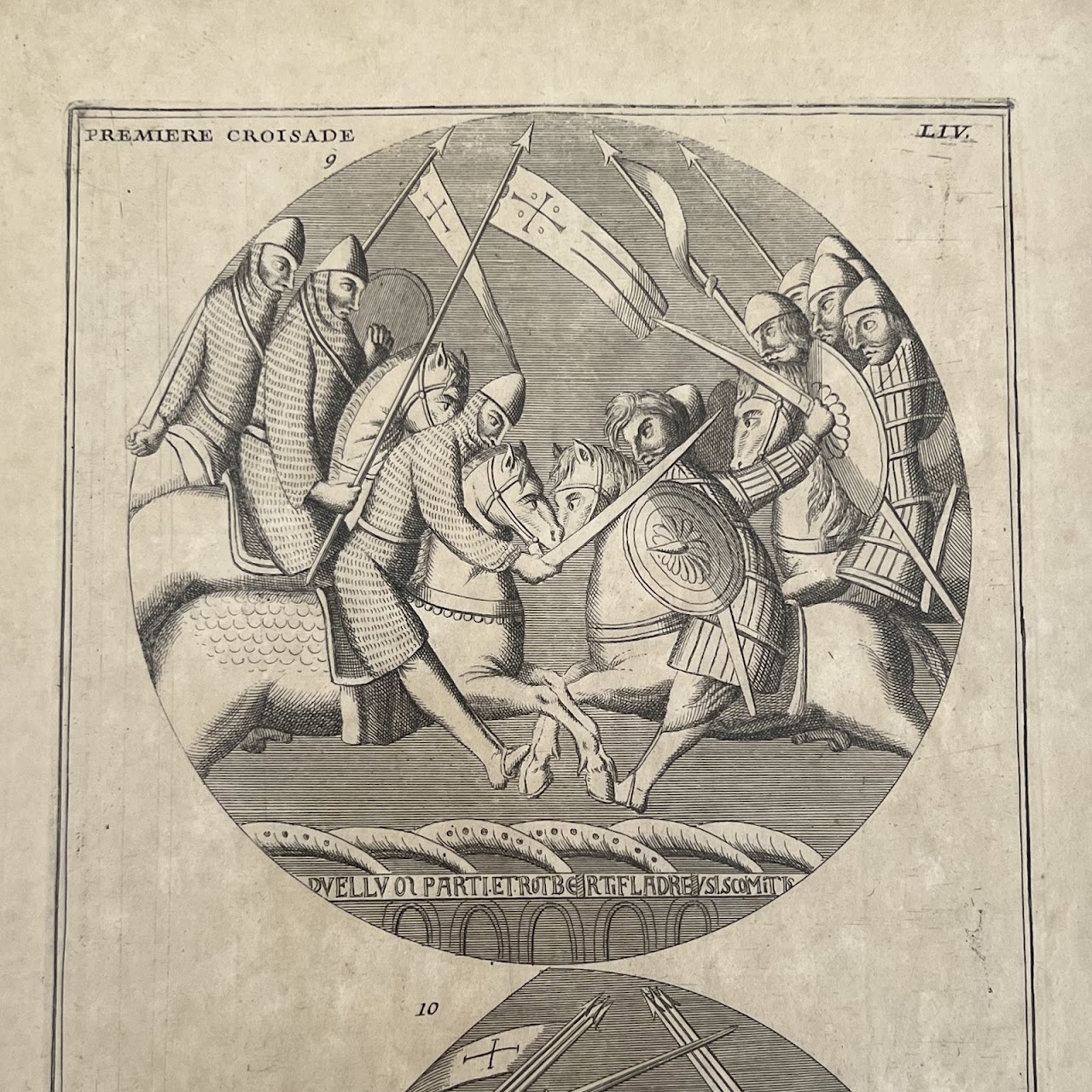 17th-18th C. 'First Crusade' Engraved Bookplate Pair