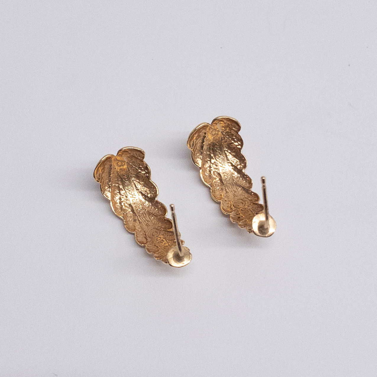 14K Gold Beverly Hills Gold Branch Earrings