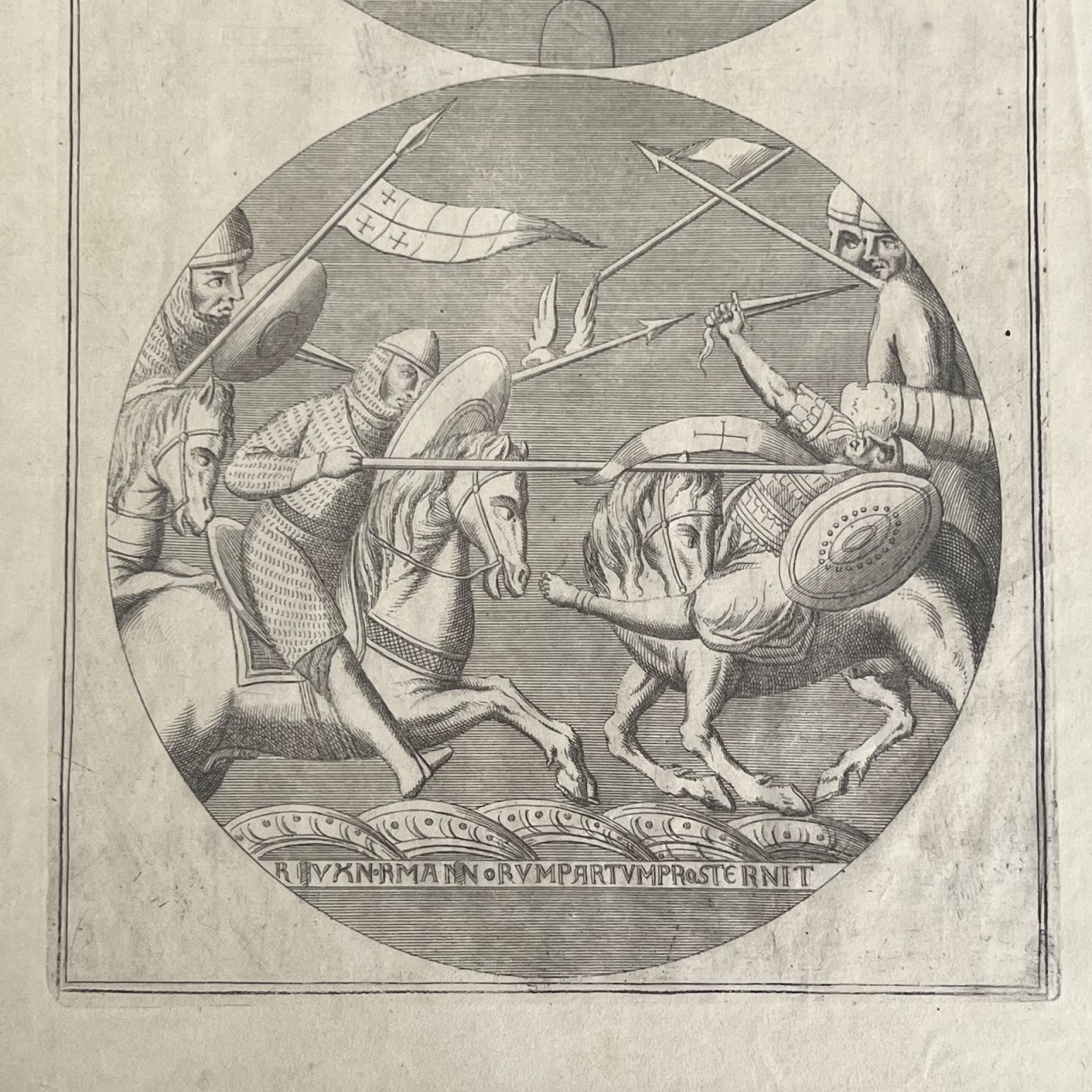 17th-18th C. 'First Crusade' Engraved Bookplate Pair