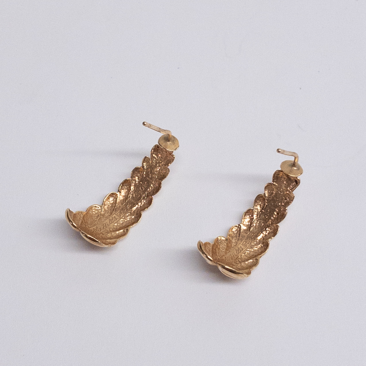 14K Gold Beverly Hills Gold Branch Earrings