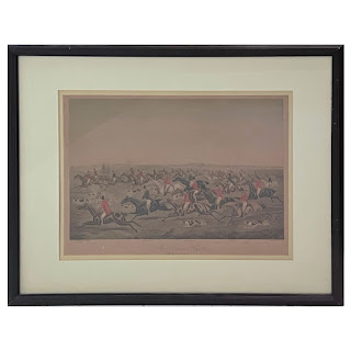 'The Quorn Hunt, Talli Ho! And Away' 19th C. Fox Hunt Engraving