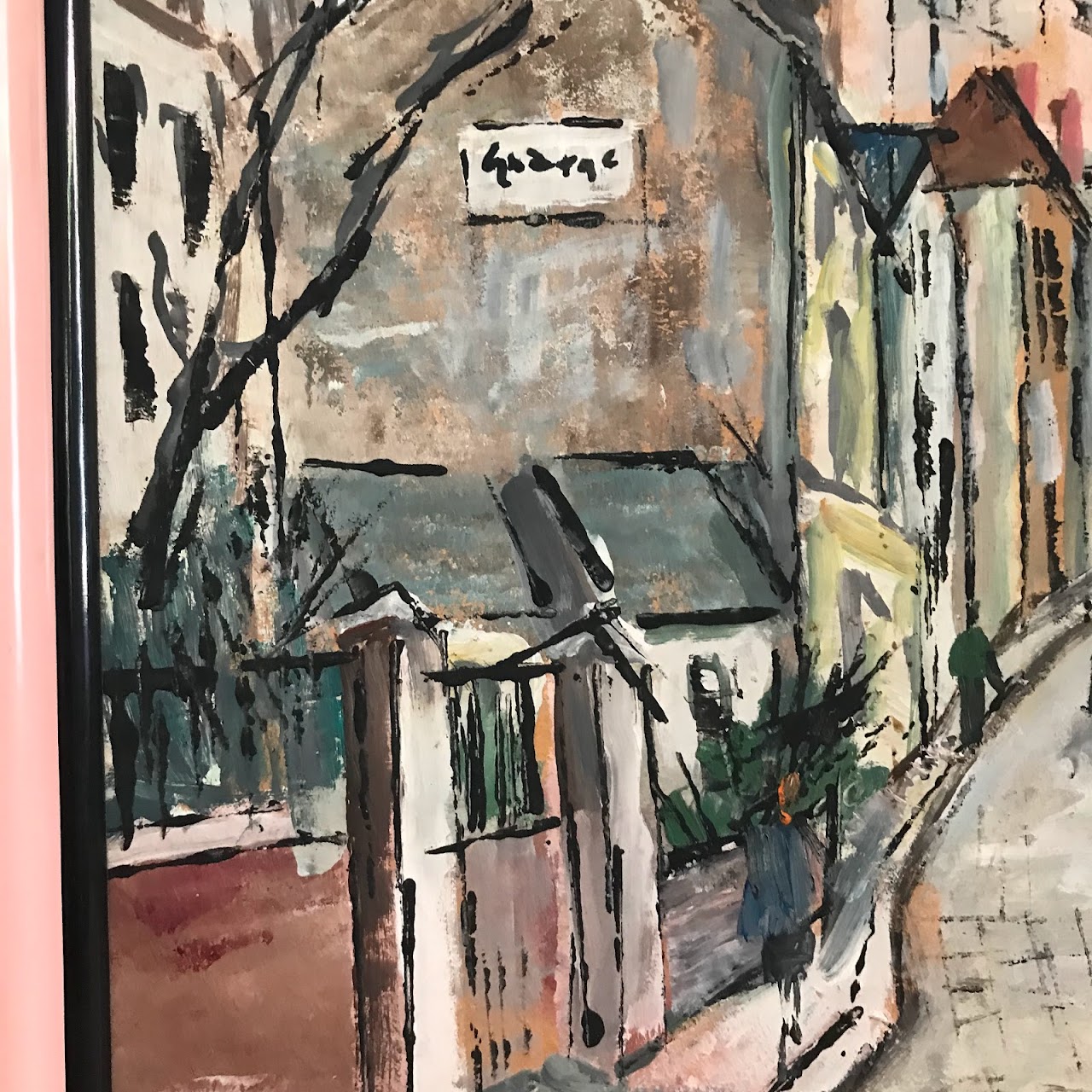 European Street Scene Oil Painting