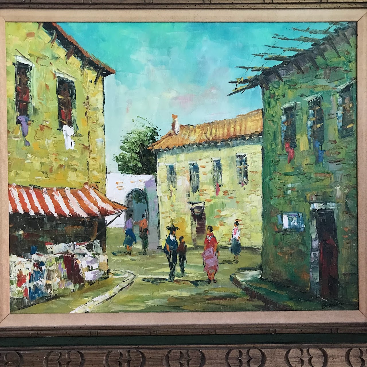 Bossier Signed Oil Painting