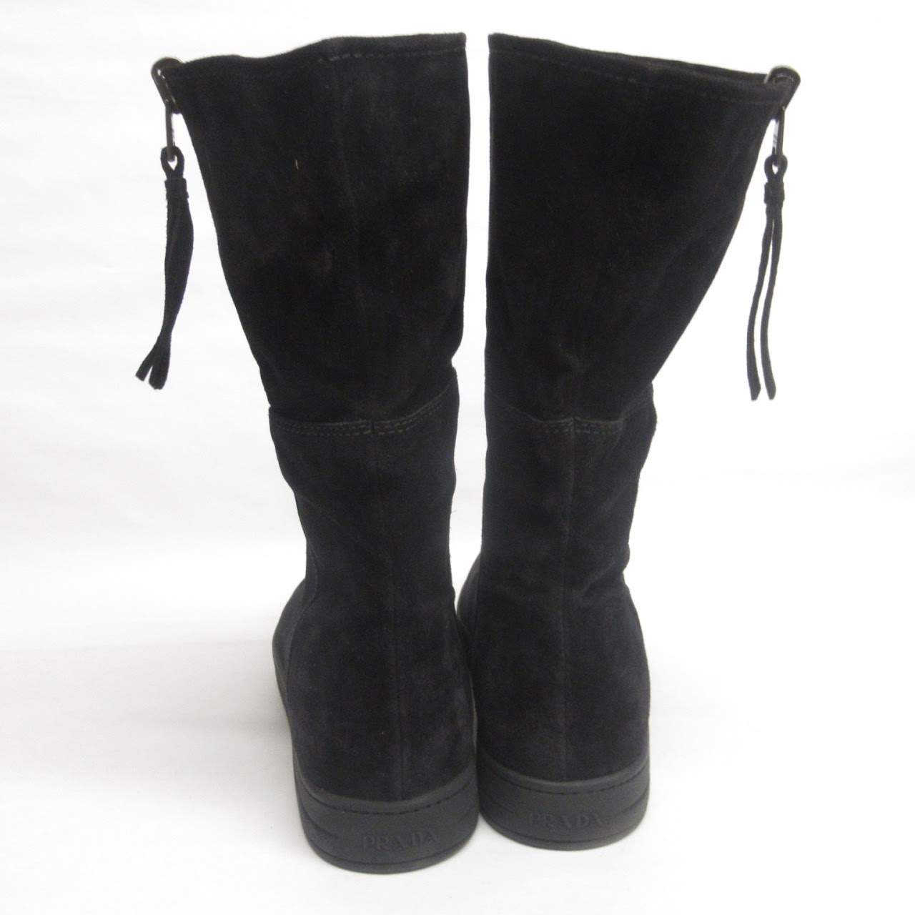 Prada Suede Leather Calf Boots
