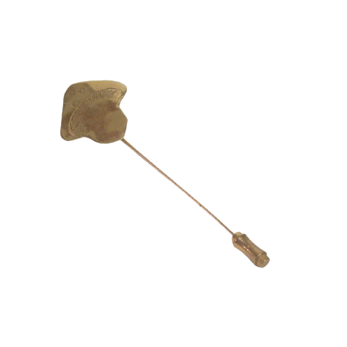 14K Gold Mushroom Stick Pin