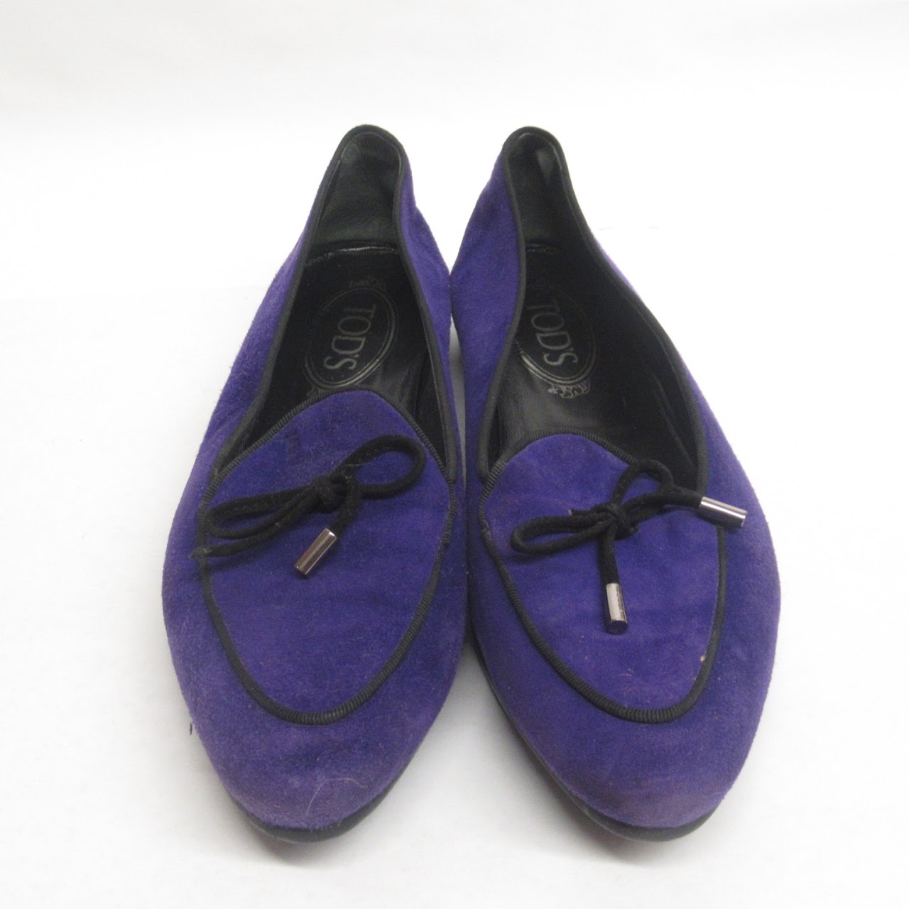 Tod's Purple Suede Flats