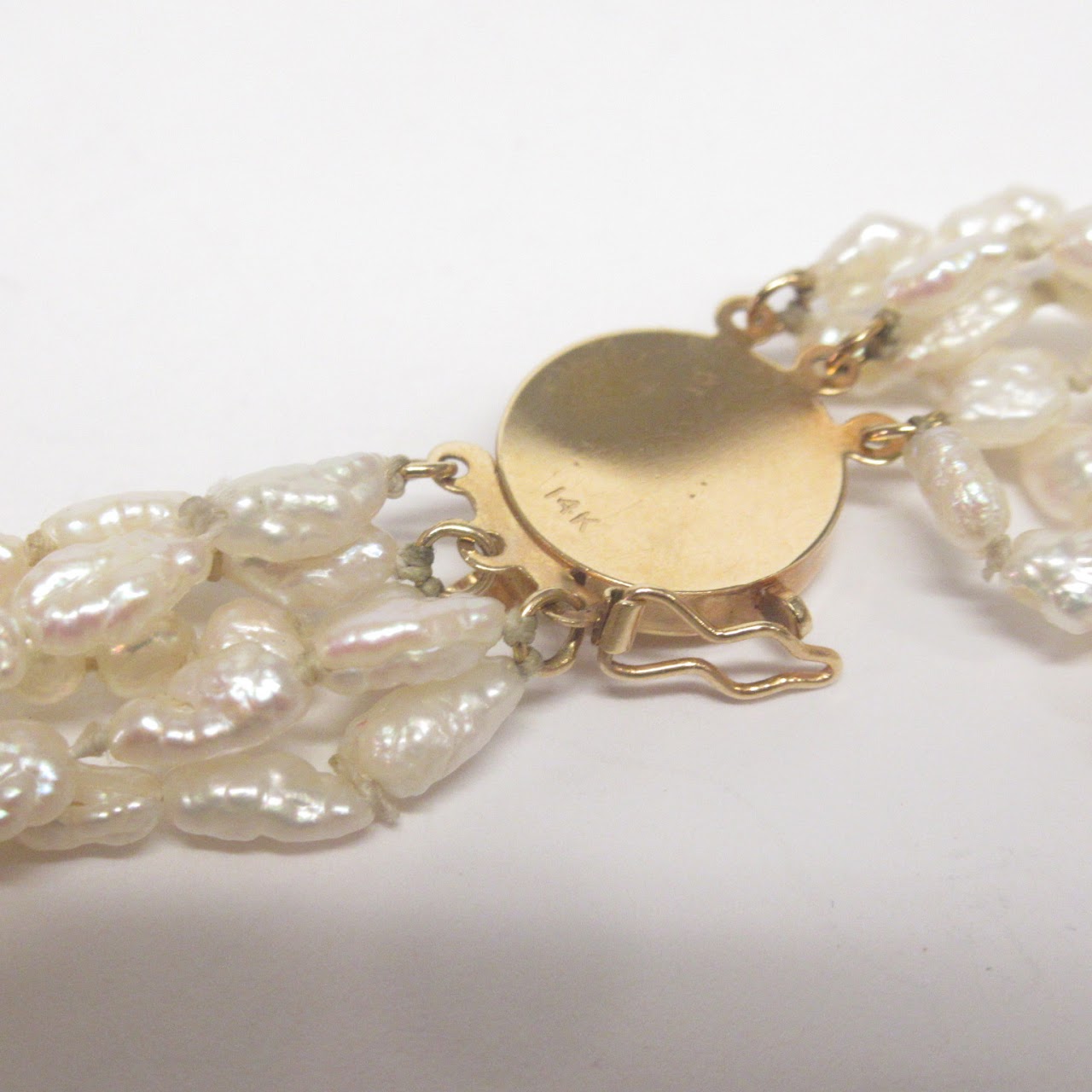 Pearl and 14K Gold Multi-Strand Bracelet
