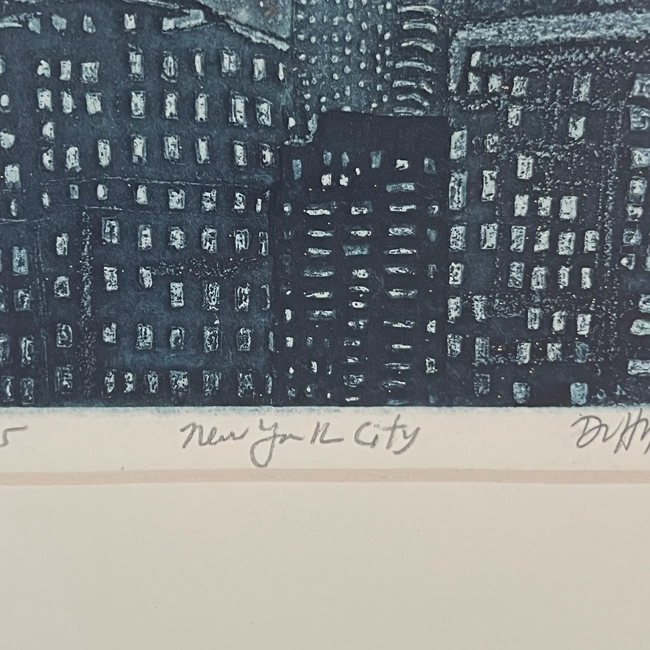 Stephen Francis Duffy 'New York City' Signed Aquatint Etching