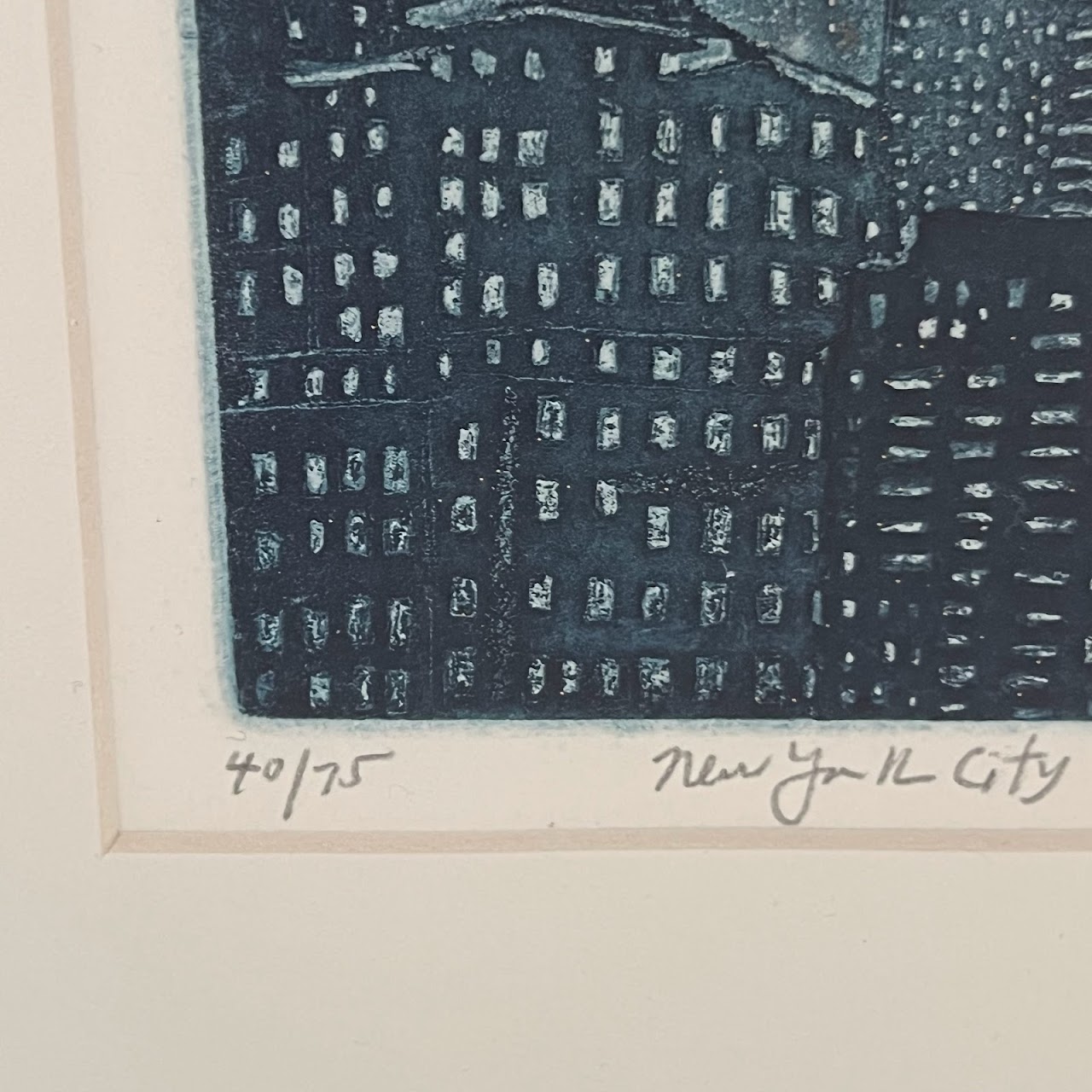 Stephen Francis Duffy 'New York City' Signed Aquatint Etching