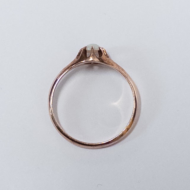 10K Rose Gold and Opal Ring