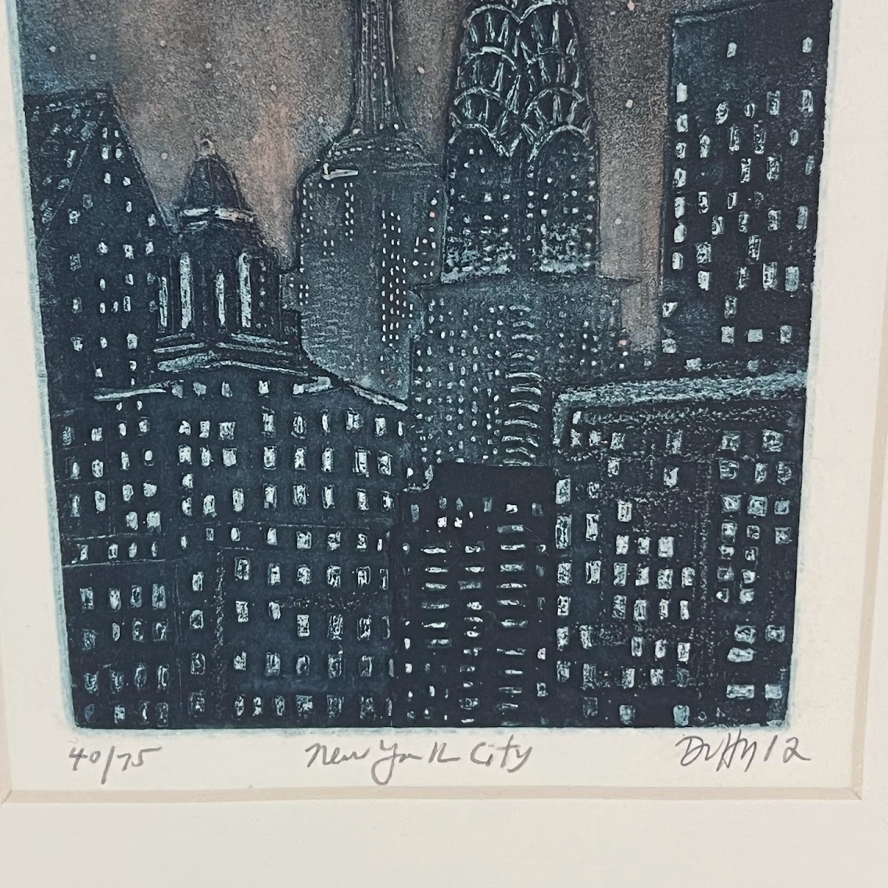 Stephen Francis Duffy 'New York City' Signed Aquatint Etching