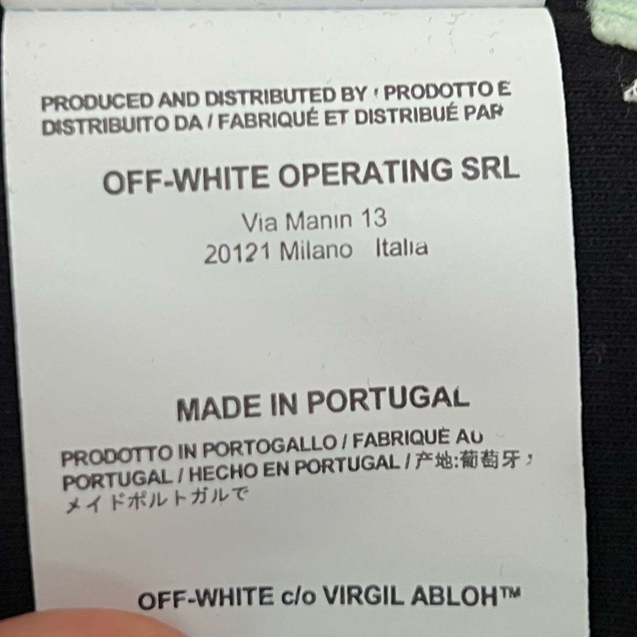 Off-White Main Label Zip Up Jacket