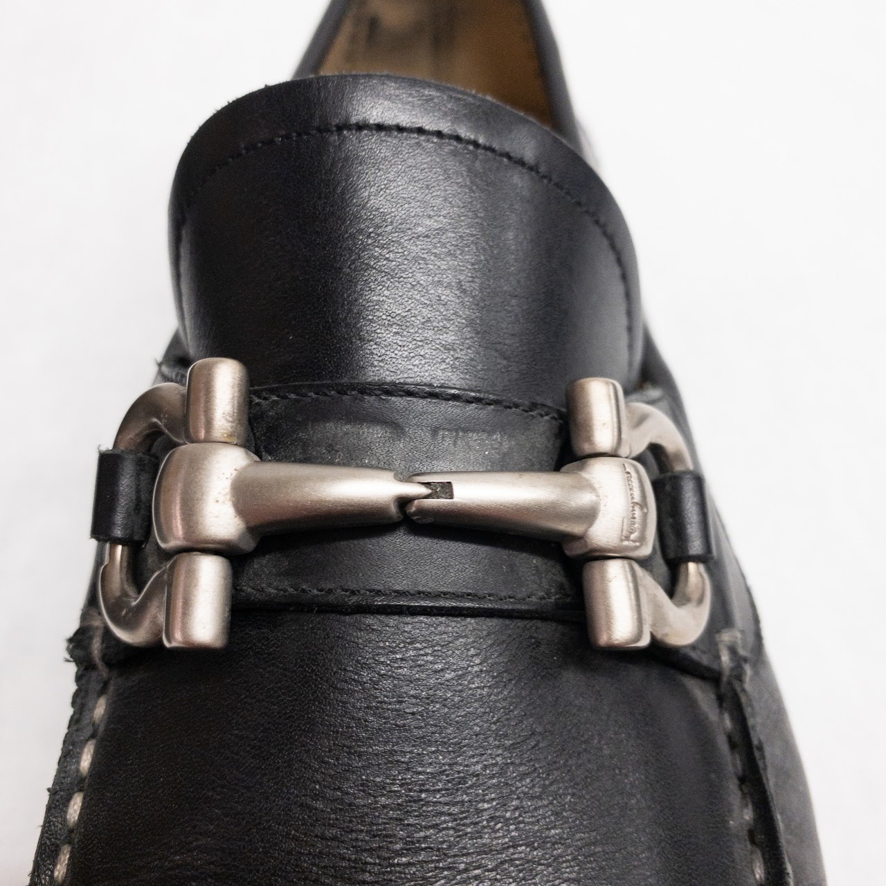 Salvatore Ferragamo Leather Horsebit Loafers