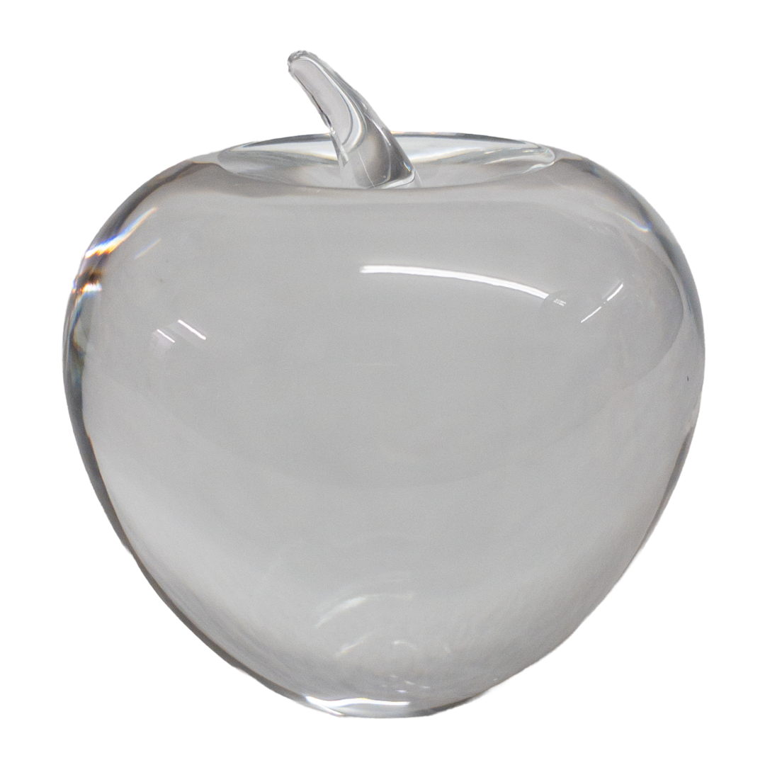 Tiffany & Co. Crystal Lead Apple Paperweight