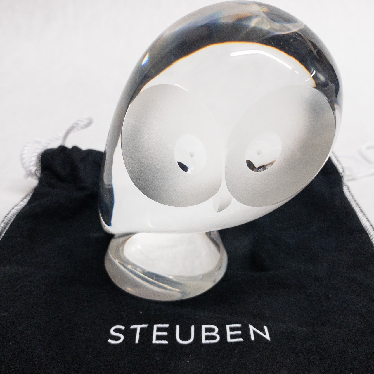 Steuben Crystal Owl Figurine