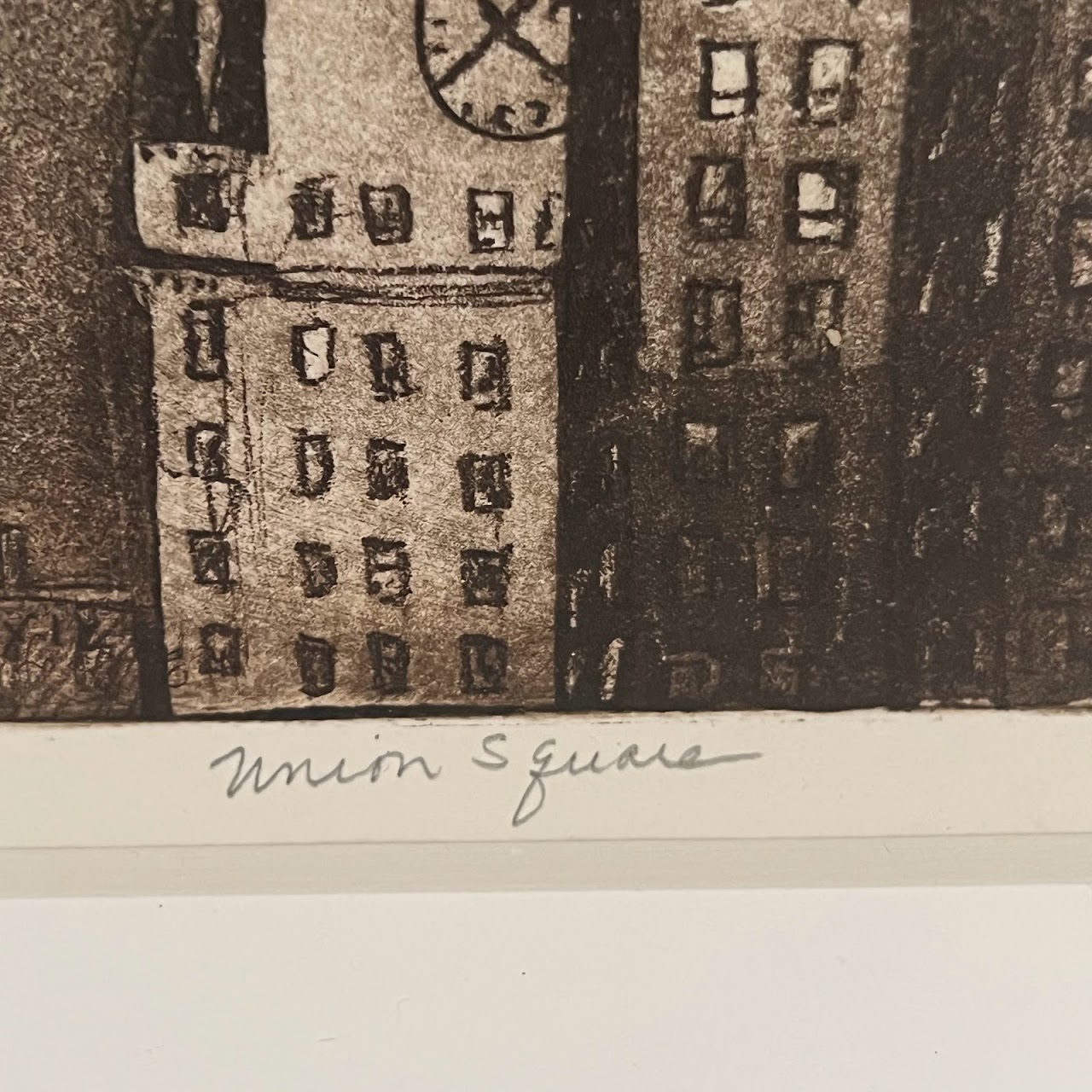 Stephen Francis Duffy 'Union Square' Signed Aquatint Etching