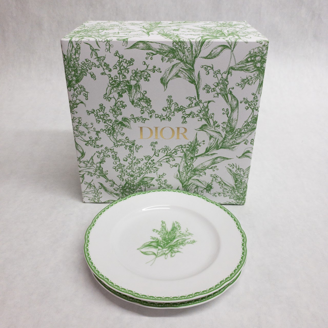 Dior Lily of the Valley Teacup and Side Plate Set MINT