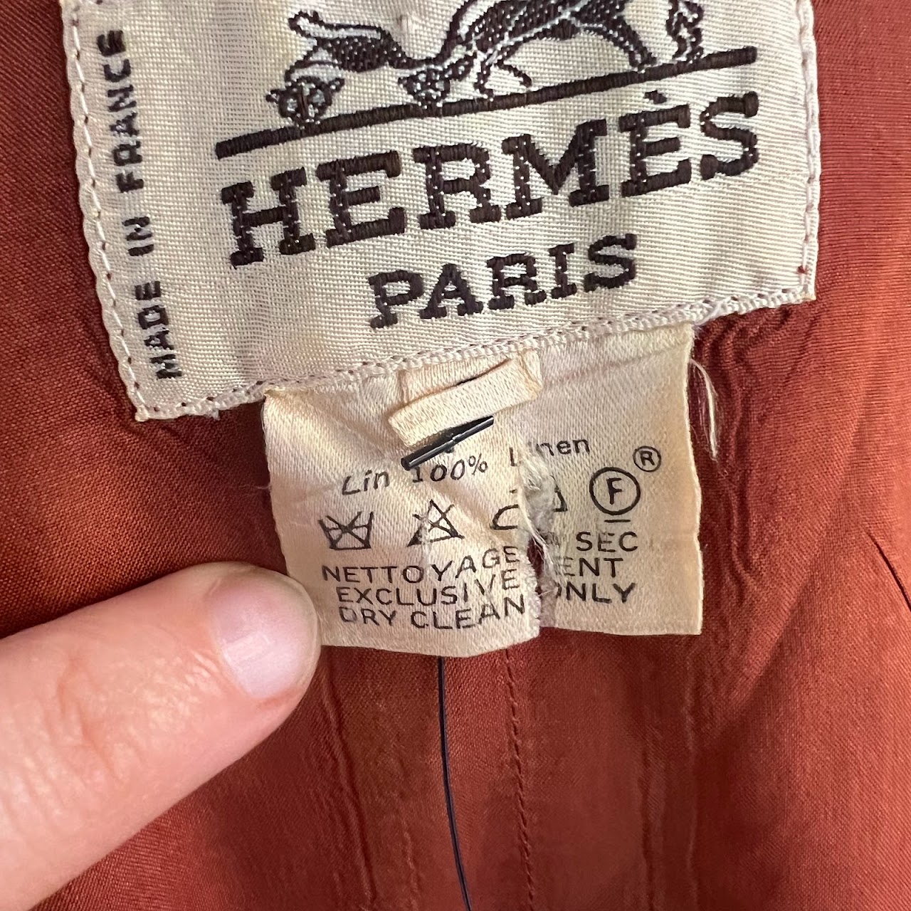 Hermès Vintage Linen Dress