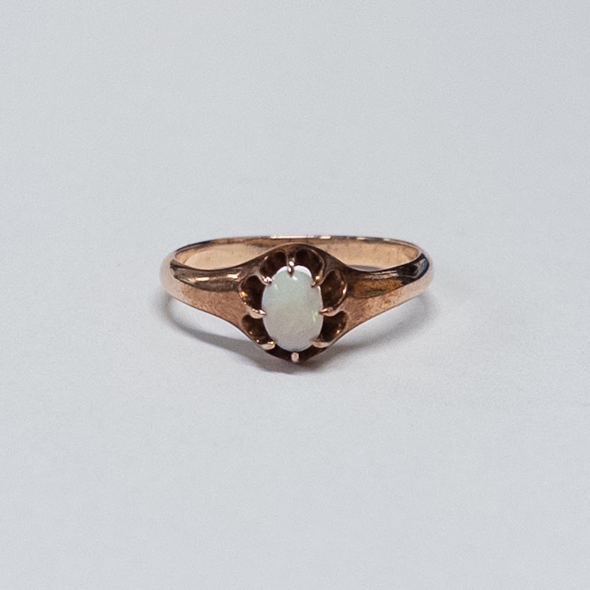 10K Rose Gold and Opal Ring