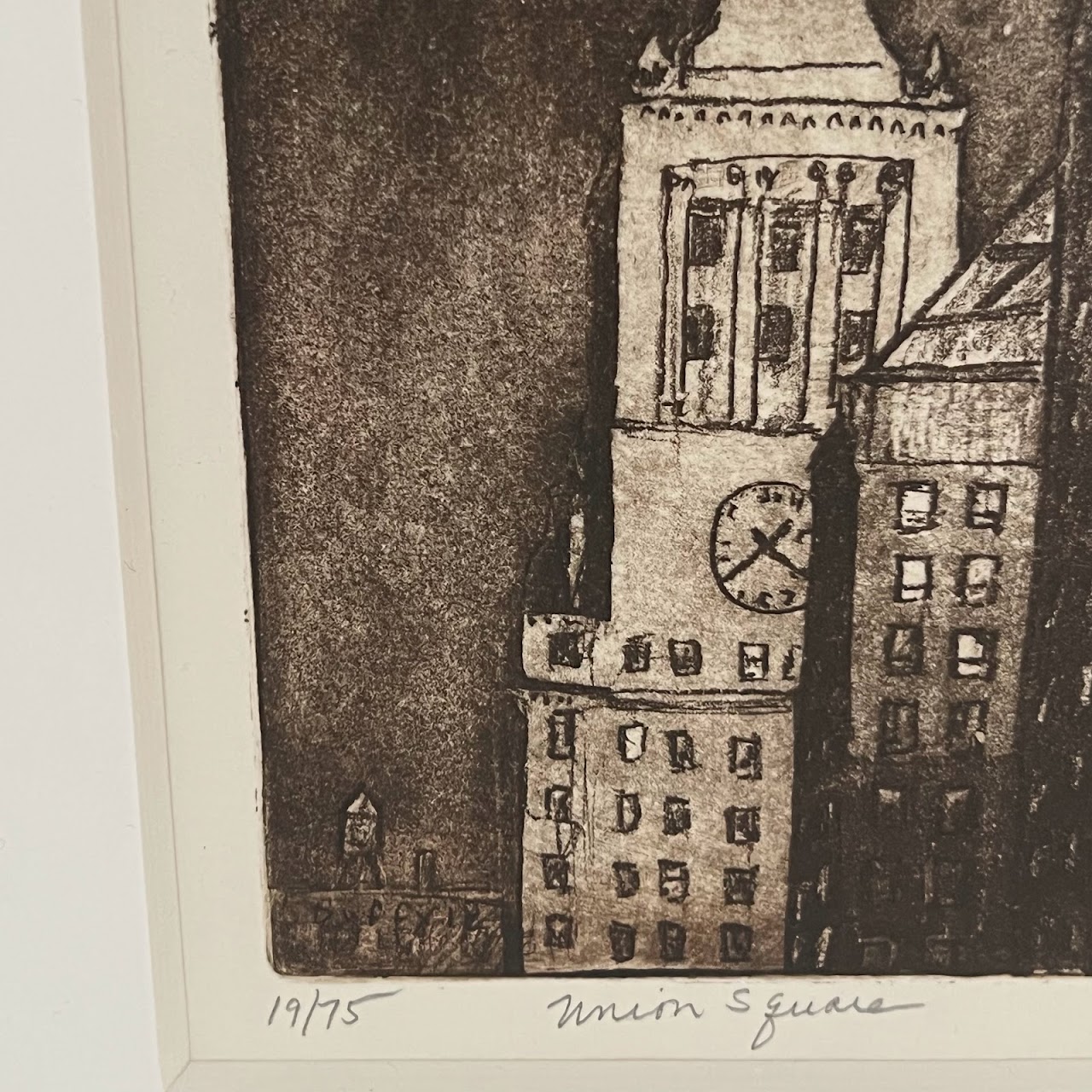 Stephen Francis Duffy 'Union Square' Signed Aquatint Etching