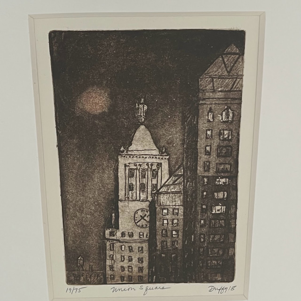 Stephen Francis Duffy 'Union Square' Signed Aquatint Etching