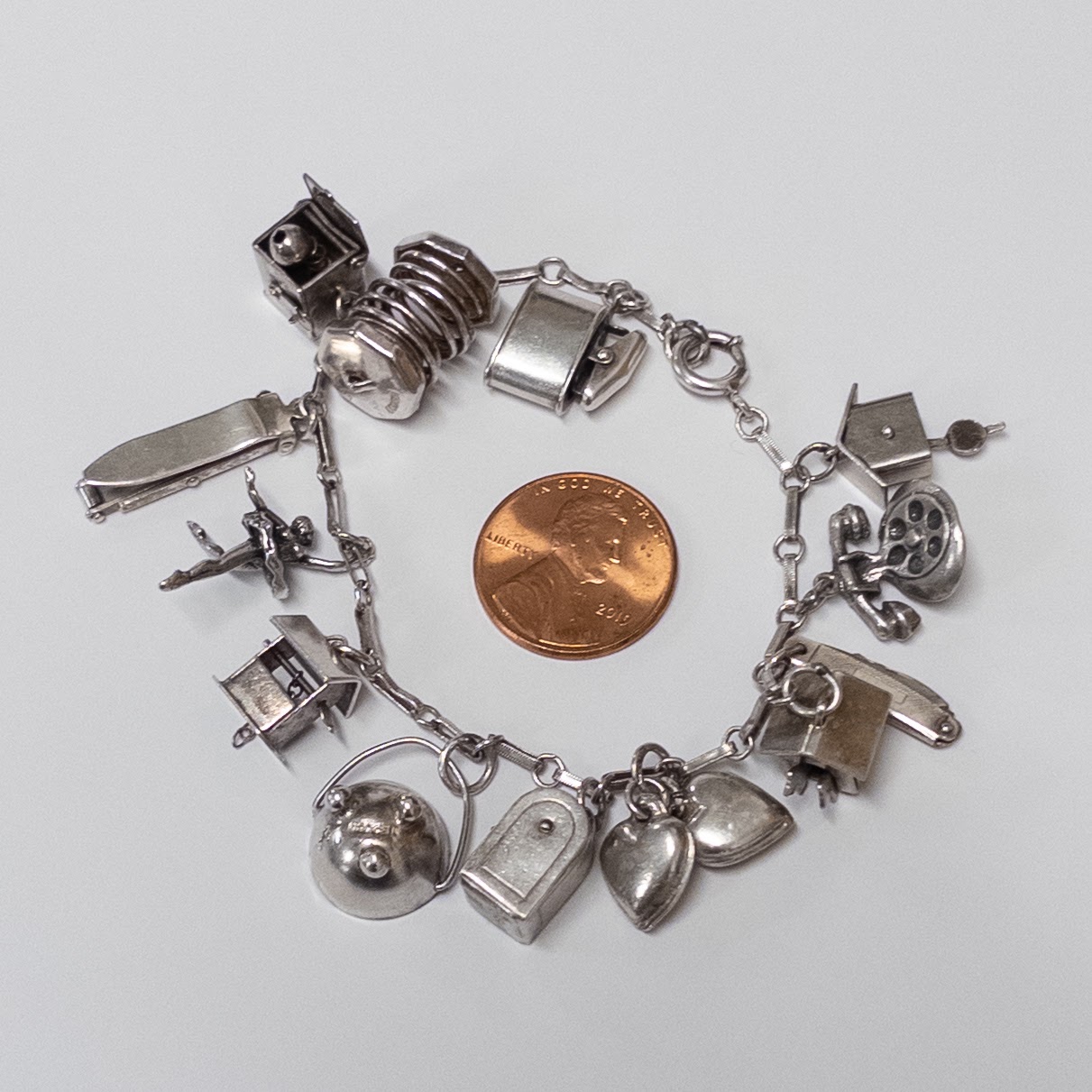 Sterling Silver Charm Bracelet