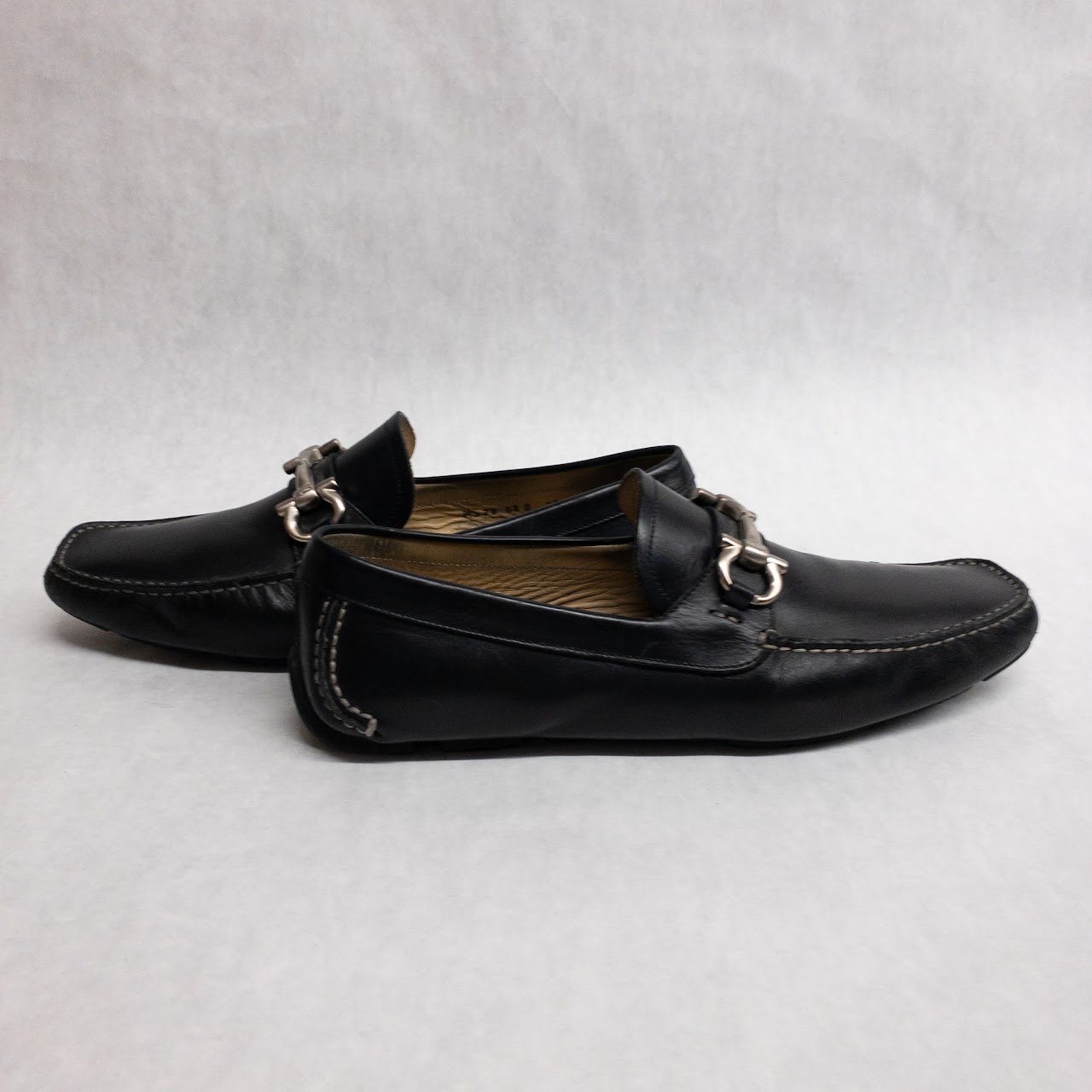 Salvatore Ferragamo Leather Horsebit Loafers