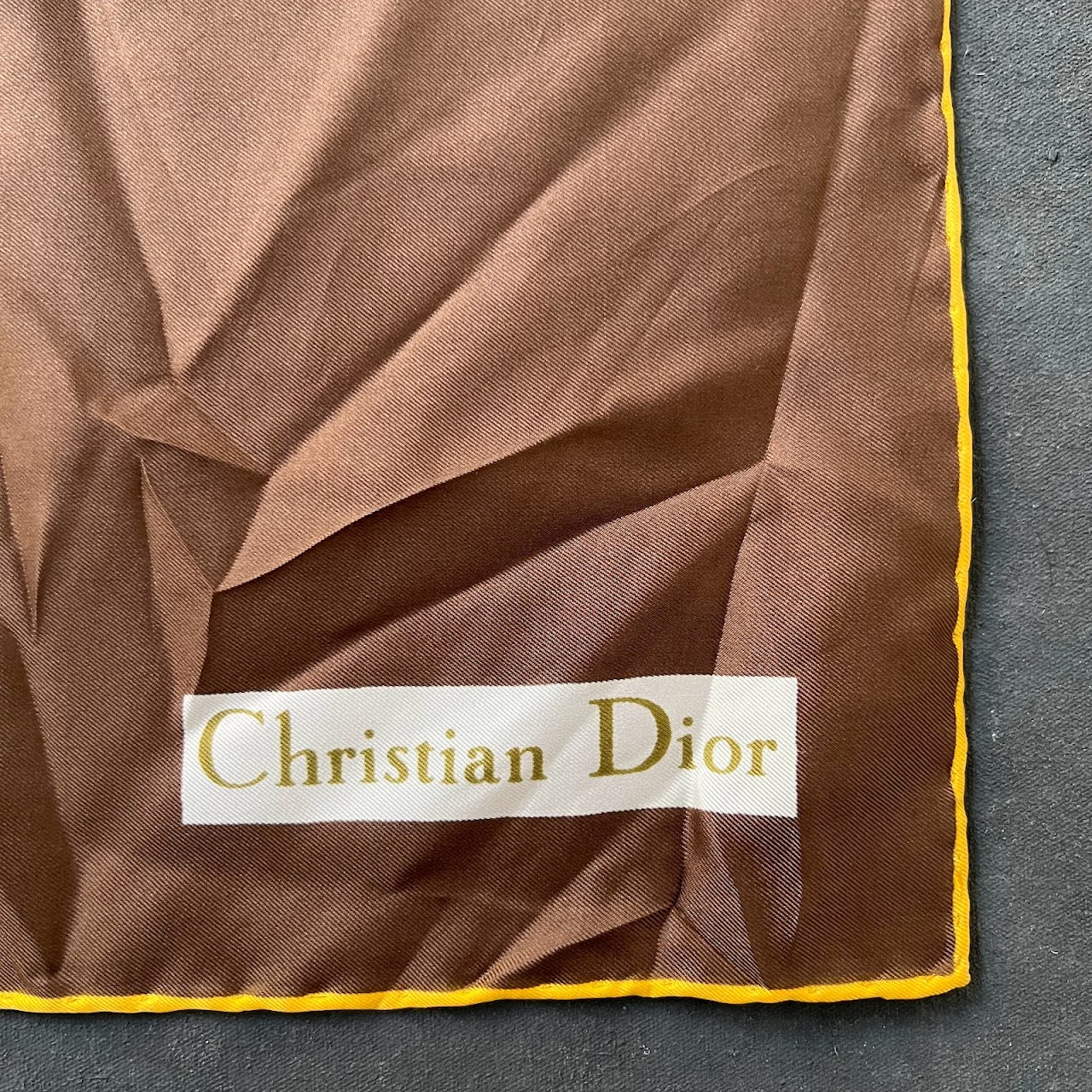 Christian Dior Vintage Floral Silk Scarf