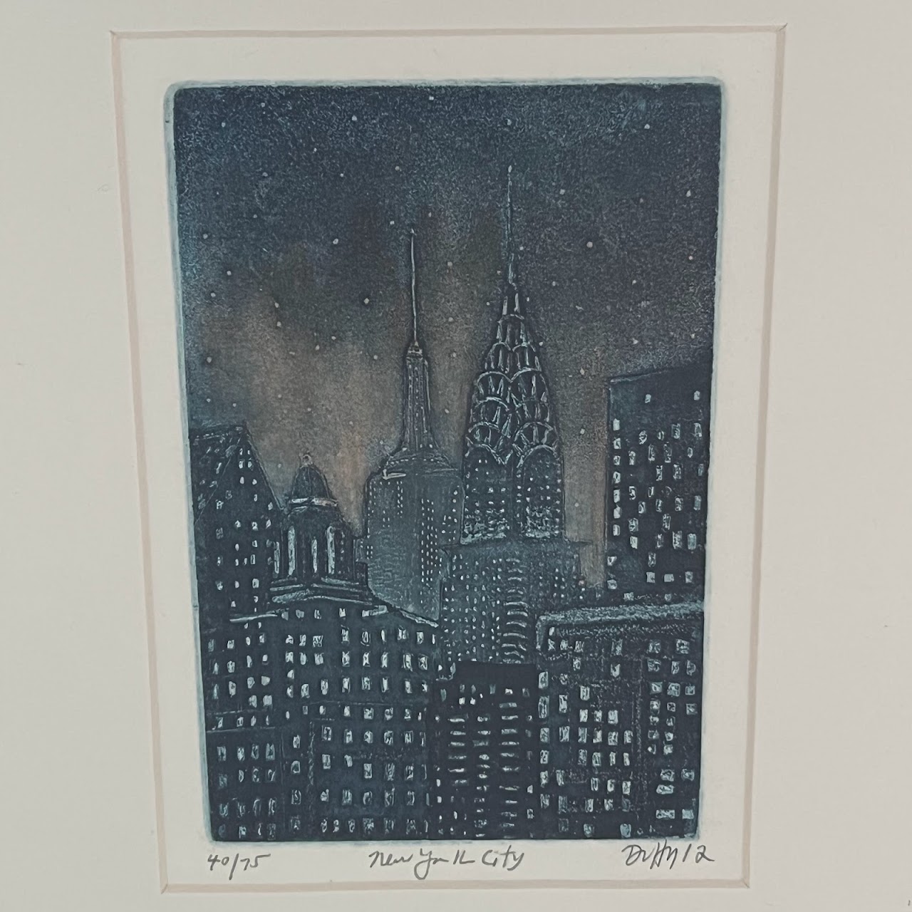 Stephen Francis Duffy 'New York City' Signed Aquatint Etching