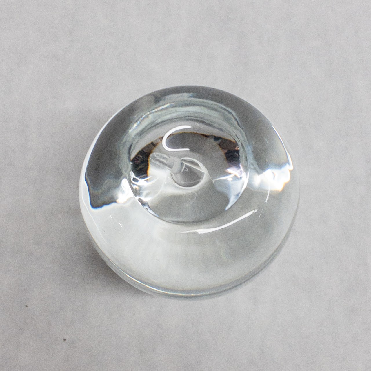 Tiffany & Co. Crystal Lead Apple Paperweight