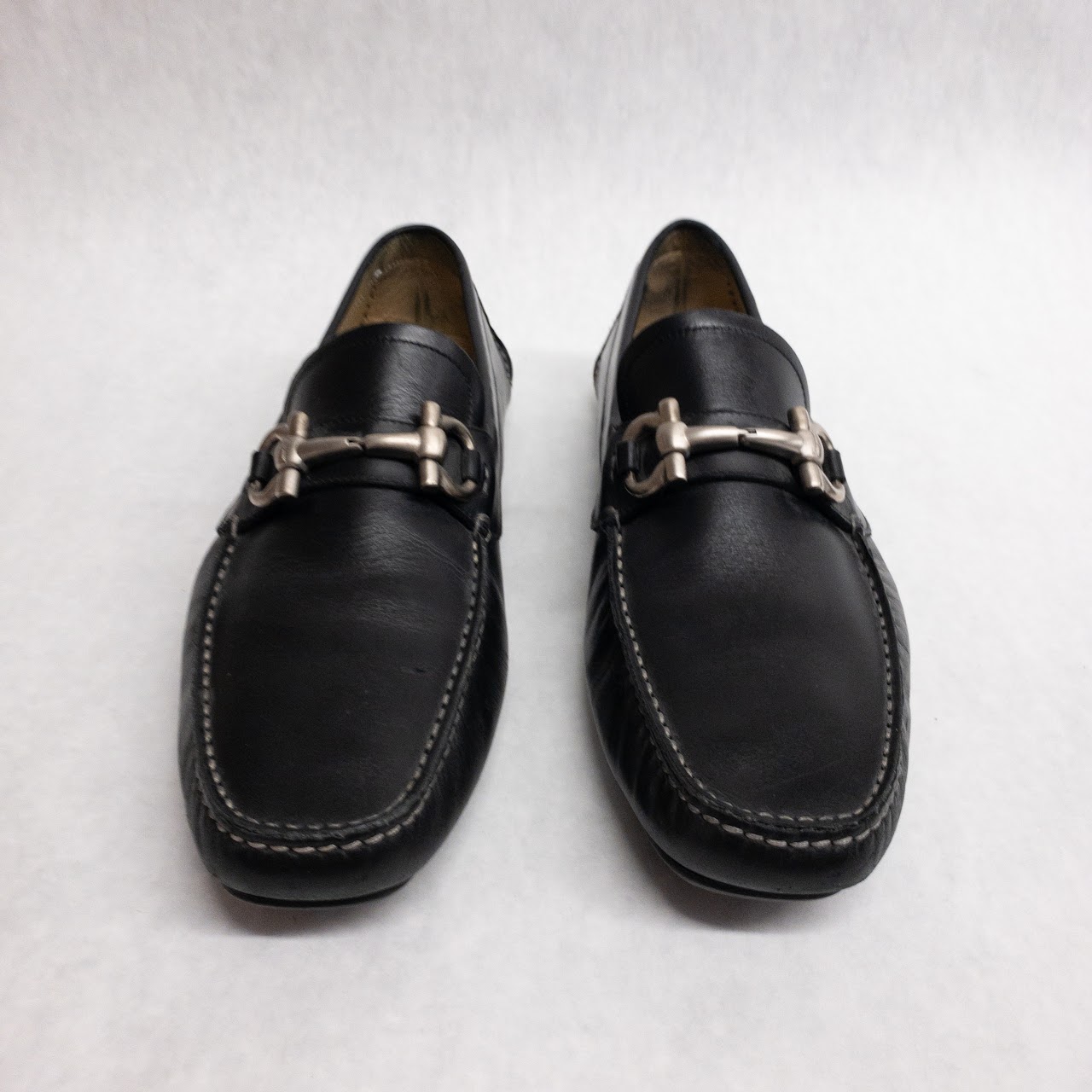 Salvatore Ferragamo Leather Horsebit Loafers