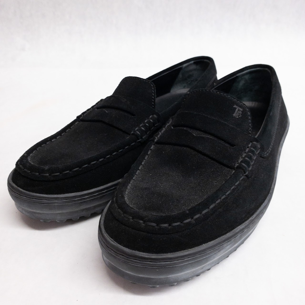 Tod's Black Suede Loafers