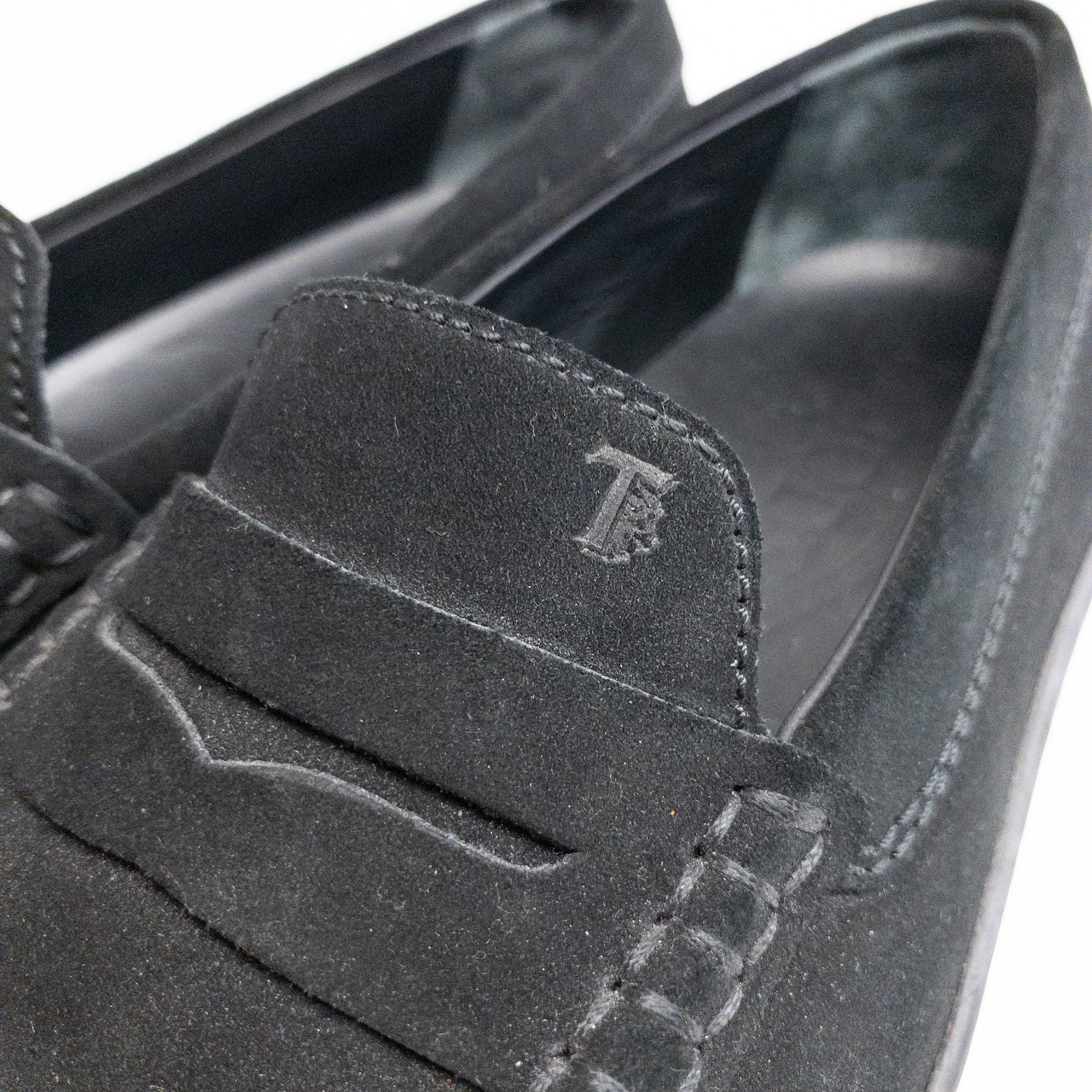 Tod's Black Suede Loafers