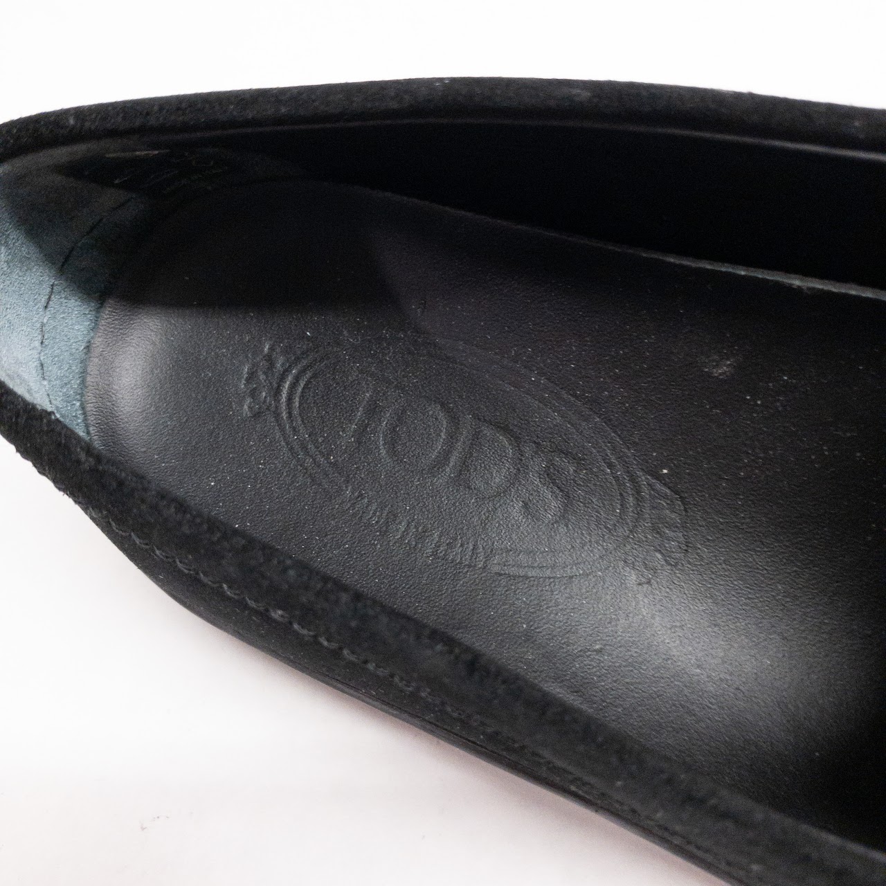 Tod's Black Suede Loafers