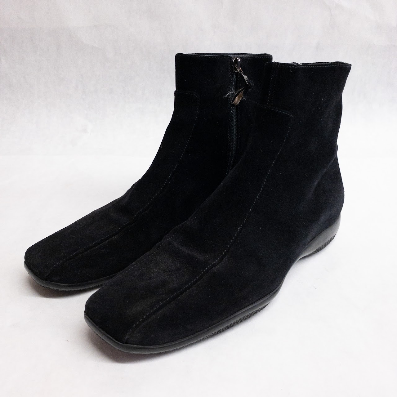 Prada Suede Ankle Boots