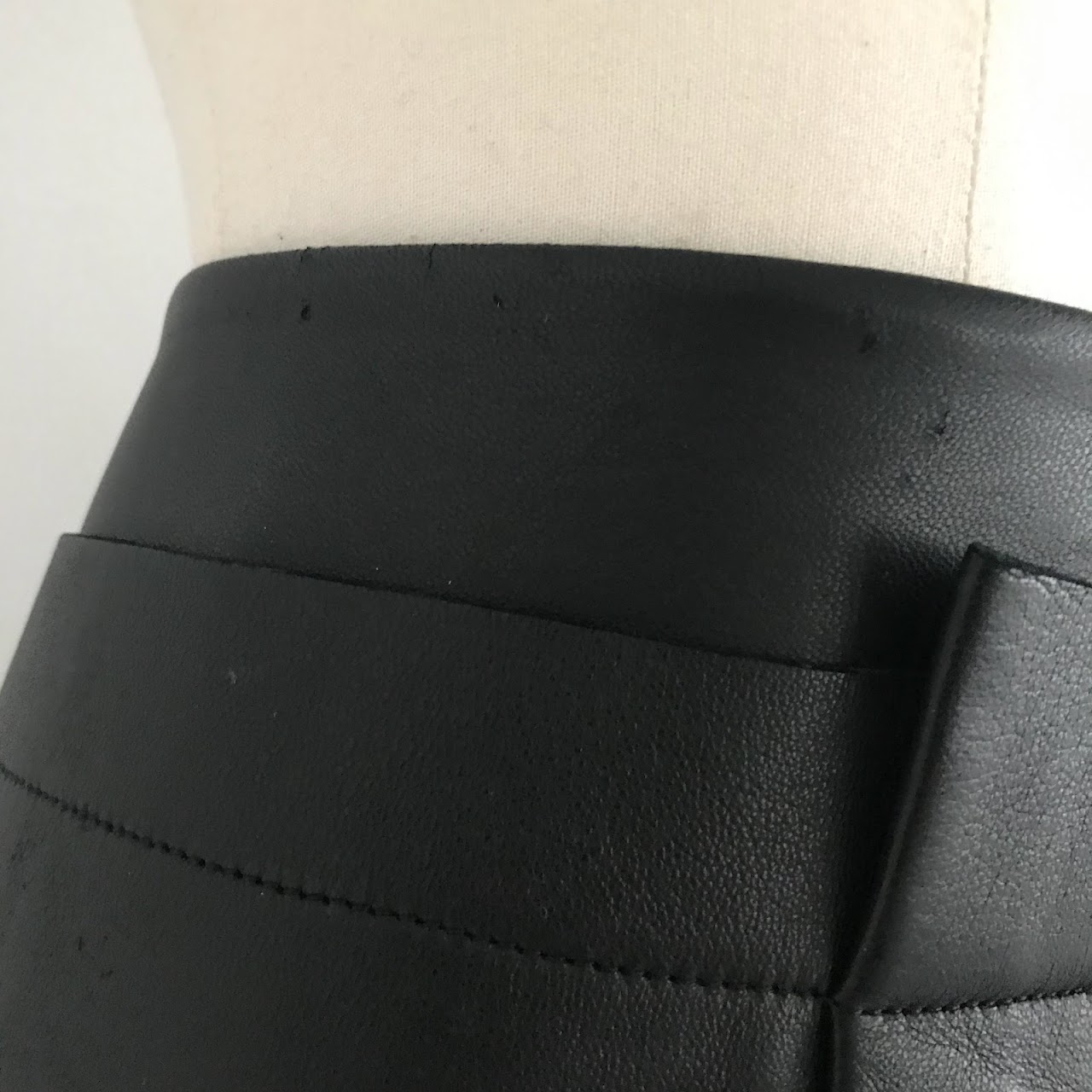 Salvatore Ferragamo Leather Skirt