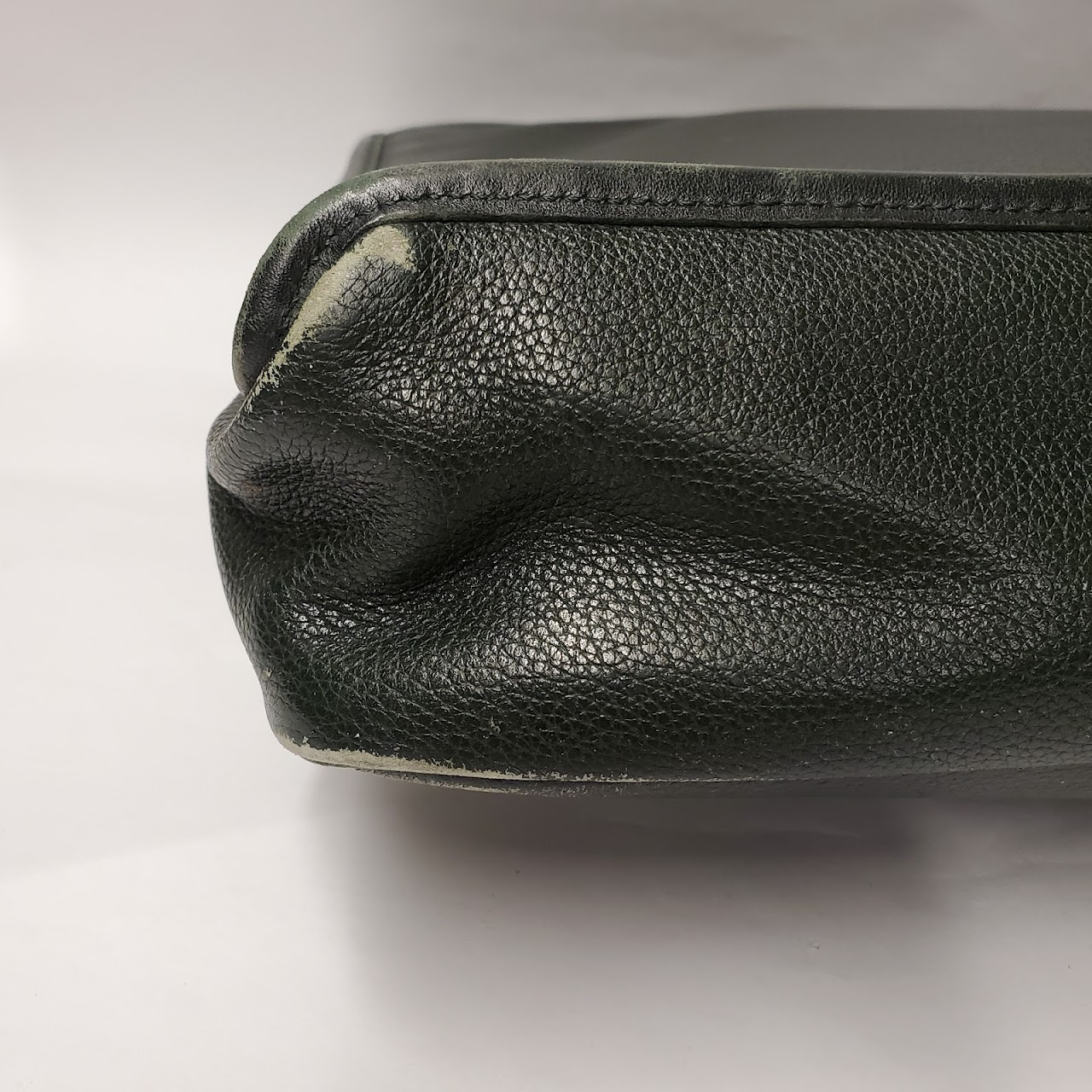 Longchamp Green Leather Attaché