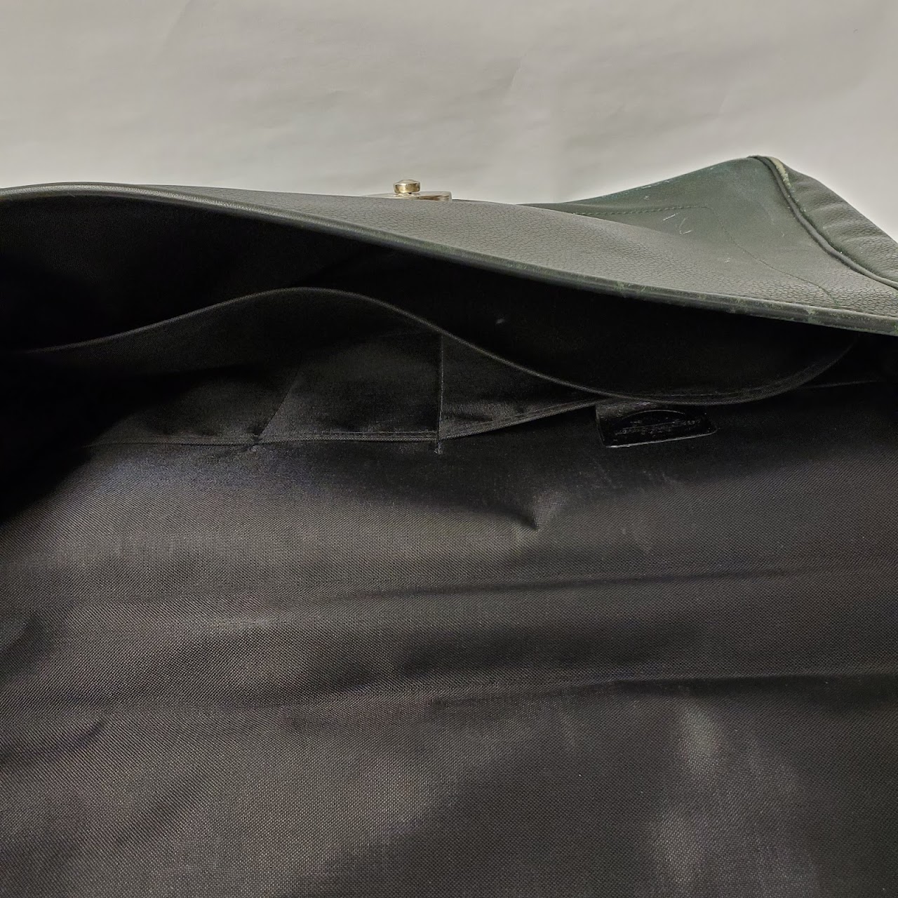 Longchamp Green Leather Attaché