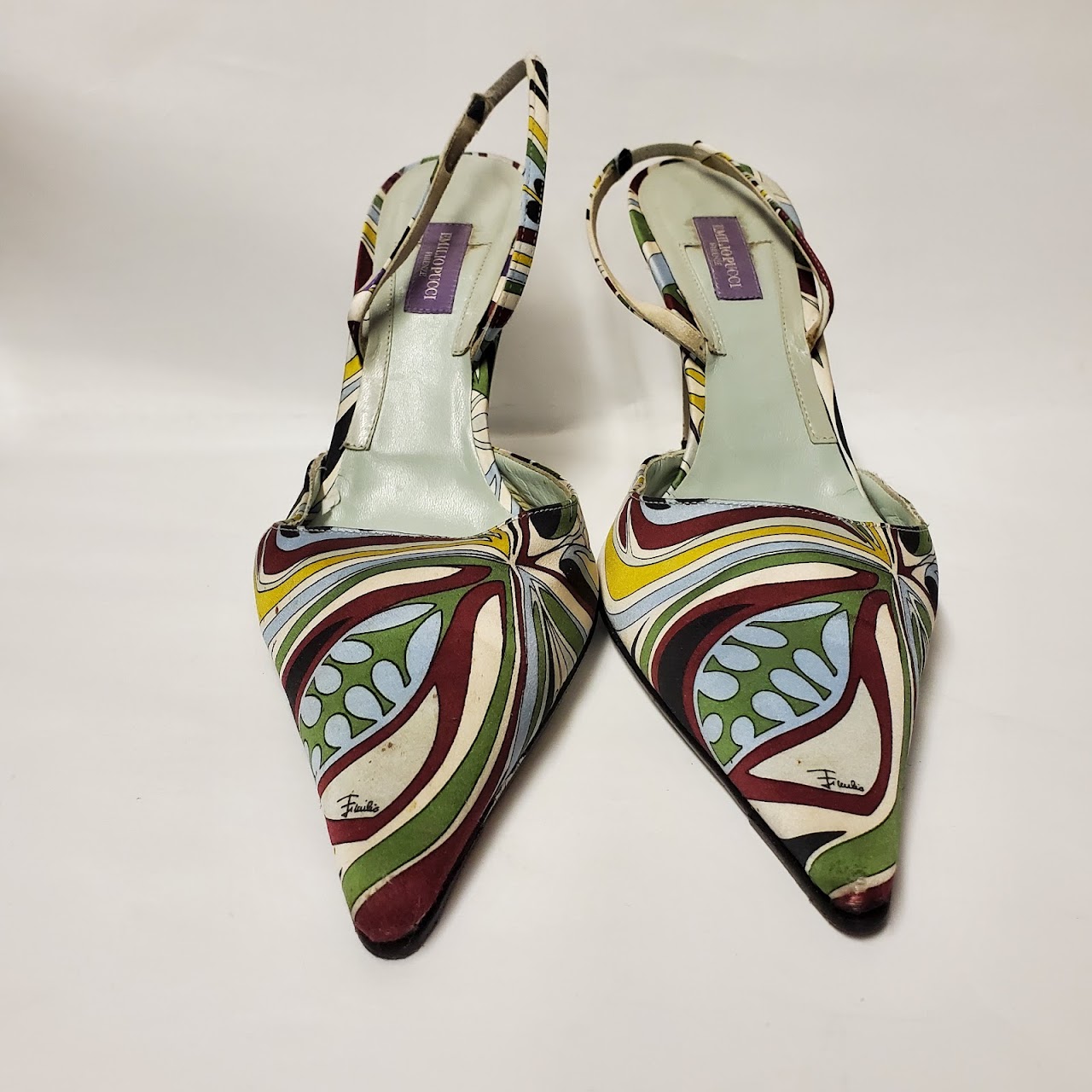 Emilio Pucci Printed Slingbacks