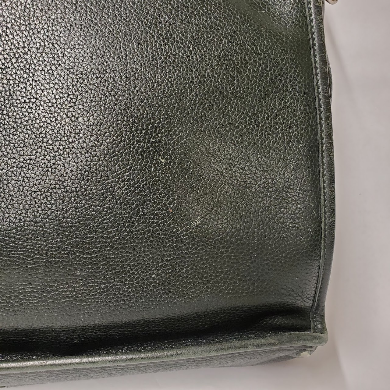 Longchamp Green Leather Attaché