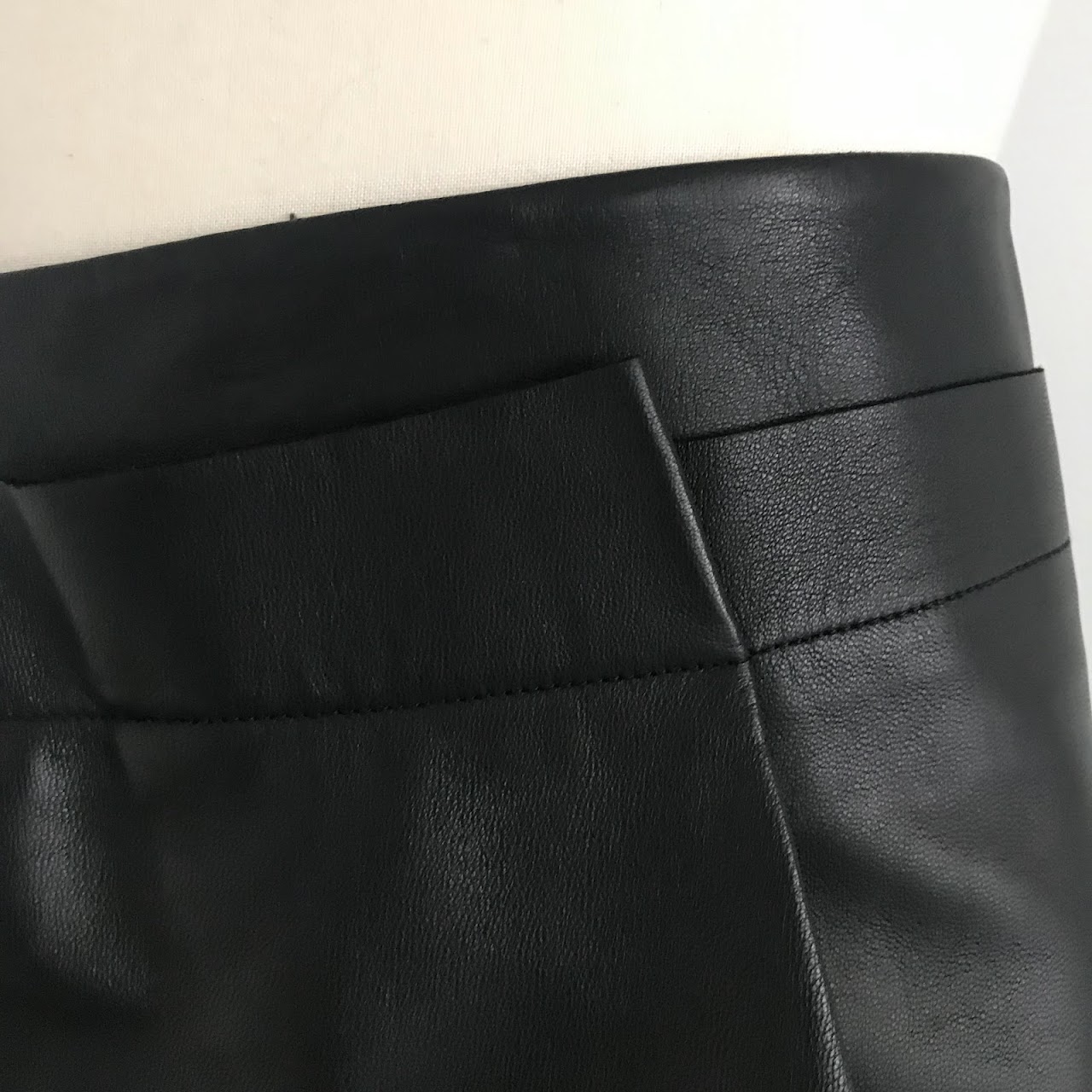 Salvatore Ferragamo Leather Skirt