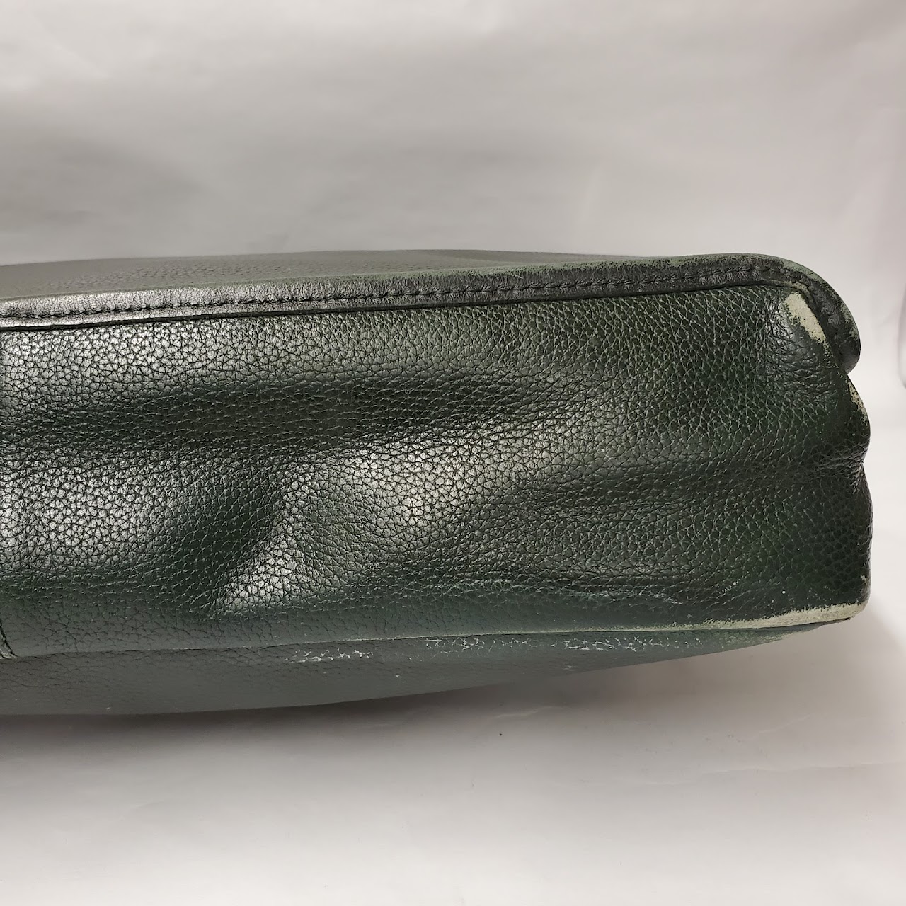 Longchamp Green Leather Attaché