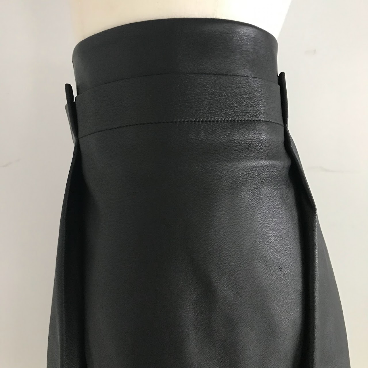 Salvatore Ferragamo Leather Skirt