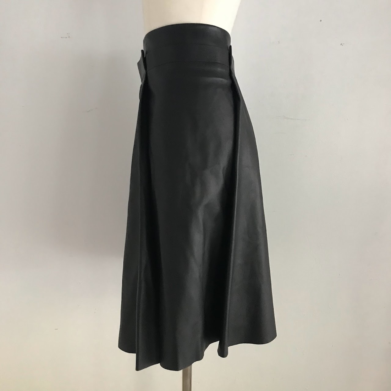 Salvatore Ferragamo Leather Skirt