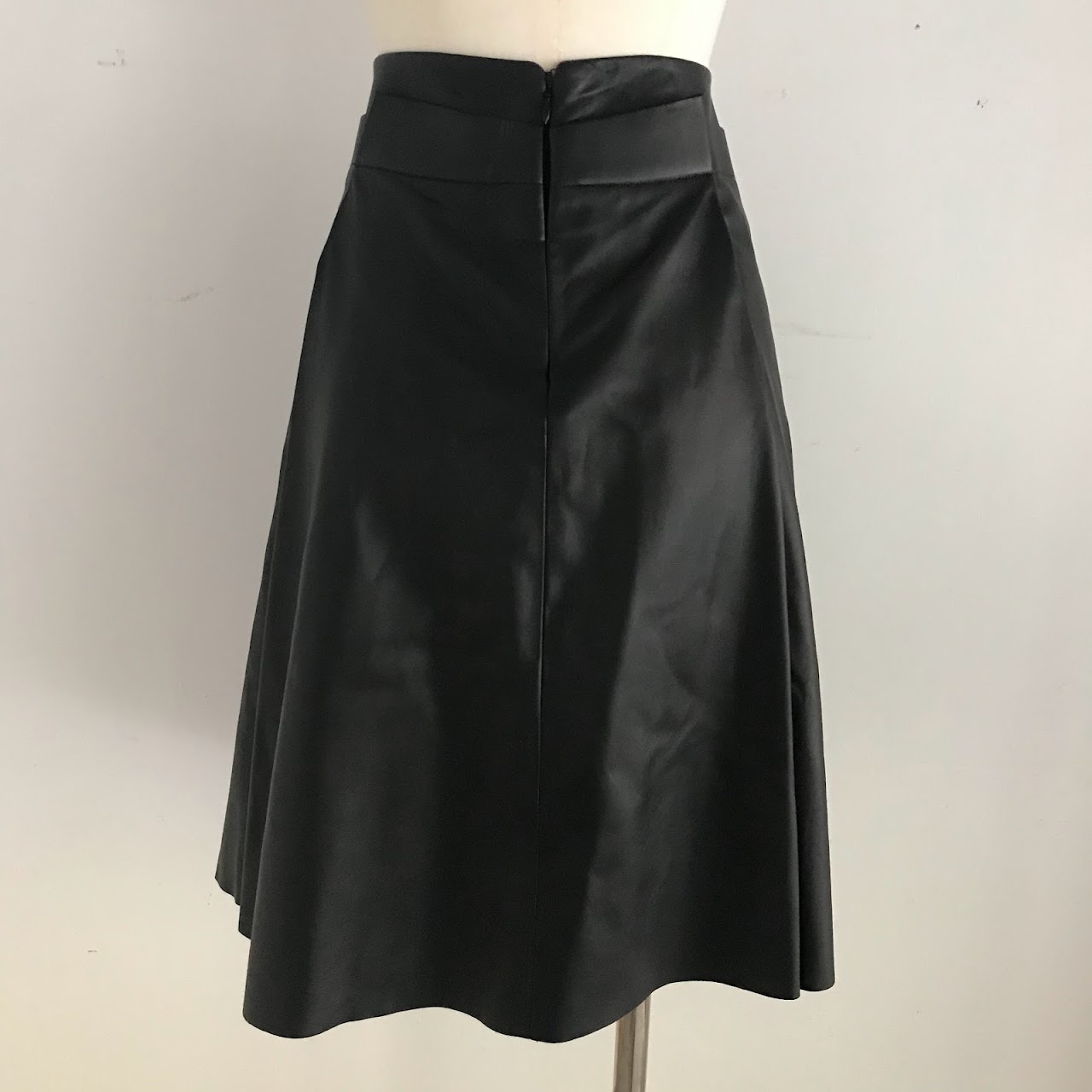 Salvatore Ferragamo Leather Skirt